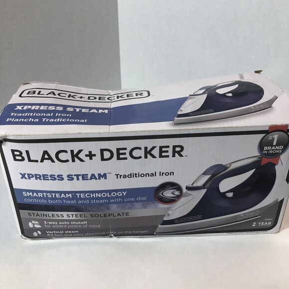 Black+Decker Black &‎ Decker Traditional Iron Corded Xpress Steam Smart IRO8X B4 - Picture 10 of 12